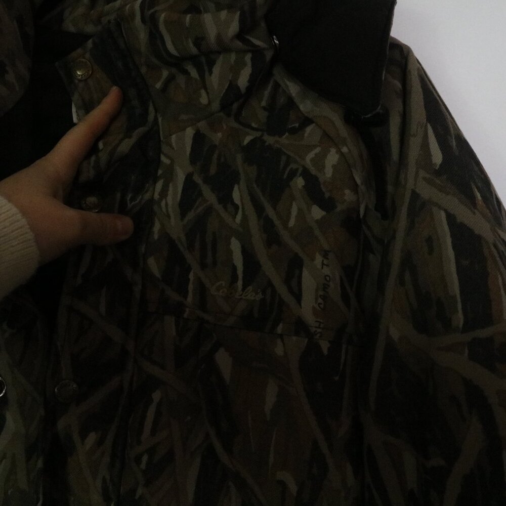 Vintage Cabelas USA Camo Hunting Jacket Men Large Whitetail Goretex Heavy Weight - Picture 6 of 10